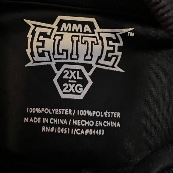 MMA Elite Track Jacket Mens XXL Sports Skull Grim Reaper Grunge Y2K Black ** - Picture 6 of 9